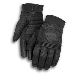 Mens Harley Gloves: 98278-14vm Harley MEN`S WINGED WILLIE G  SKULL  GLOVES
