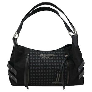 Harley Womens Denim: wdd7343-black Harley HD DISTRESS DENIM SATCHEL  BLACK  wdd7343-black wdd7343-black
