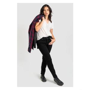 Resurgence Riding Jeans: Harley WOMENS JET BLACK SKINNY LEG W ARMOUR 10 RES0004