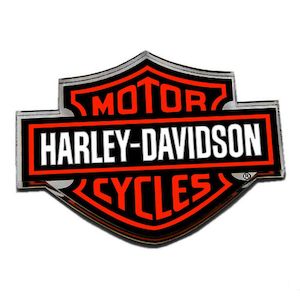 Harley Davidson Pins: sa8004972 HARLEY Cut-Out Bar & Shield Logo Hard Acrylic Magnet - 3.25 x 2.5 inch sa8004972