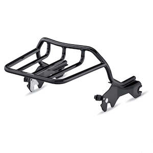 H D Bags And Luggage: 50300140 Harley HoldFast Two-Up Luggage Rack - Gloss Black 50300140