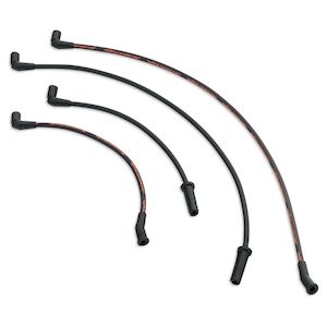 H D Leads And Plugs: 31600108 Harley Screamin' Eagle 10MM Phat Spark Plug Wires - Black 31600108