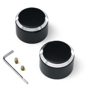 Axle Covers: 43000212 Harley Front Axle Nut Covers 43000212