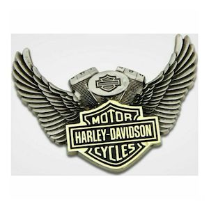 Harley Magnets And Collectors Coins: sa8008536 HARLEY Winged Motor Heavy-Duty Metal Magnet, 3 in sa8008536
