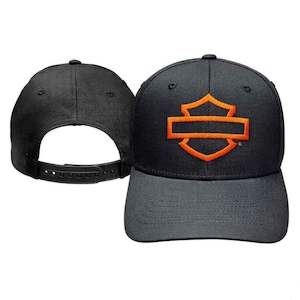 BRVC0171 HD CAP OPEN Bar and Shield  BLACK   SNAPBACK brvc0171