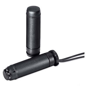 56100034 Harley Black Rubber Heated Hand Grips 56100034