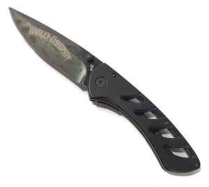 wr52092 Harley HD POCKET KNIFE TECX  BLACK  HARD COAT EXO-LOCK wr52092 wr52092