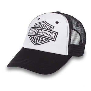 Mens And Womens Hats And Caps: Harley 97815-23VW SPECIAL BAR &AMP; SHIELD TRUCKER CAP - COLORBLOCK ED - BLACK BEAUTY