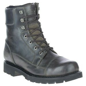 Harley wo-d93796 Harley Men's Pearson 8-Inch Waterproof Grey Motorcycle Boots D93796