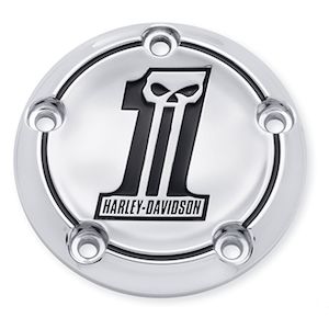 32519-10 Harley Number One Skull Timer Cover 32519-10