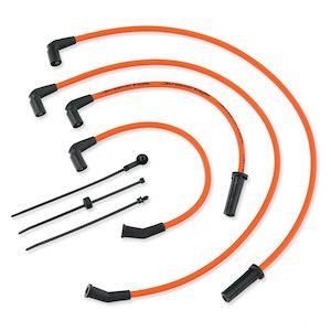 31600110 Harley Screamin' Eagle 10MM Phat Spark Plug Wires - Orange 31600110