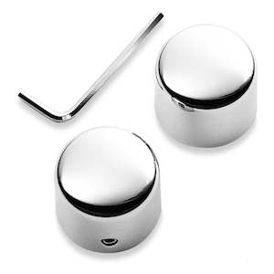 Axle Covers: 43899-86a Harley Front Axle Nut Covers 43899-86A