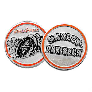 sa8013554 Harley HD COIN DOODLE RIDER 1.75`` sa8013554 sa8013554
