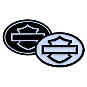 Harley Davidson Pins: sa8016715 Harley HD PIN SET INVERTED HOLLOW SHIELD (2 PC) sa8016715 sa8016715