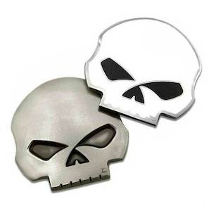 Harley Davidson Pins: sa8008598 Harley Harley-Davidson Die-Cut 3D Willie G Skull Logo Challenge Coin 1.75 in 8008598 sa8008598