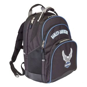 ath99220 Harley HD BACKPACK STEEL CABLE BLU/BLK ath99220 ath99220