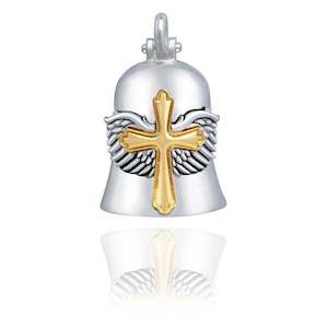 srb0042 RIDE BELL GOLD CROSS &AMP; WINGS srb0042