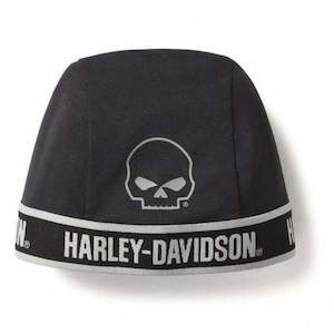 HARLEY-DAVIDSON® MEN'S WILLIE G SKULL LOGO SKULL CAP, BLACK 97700-25VM