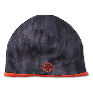 Mens Accessories: Harley HAT-KNITREVERSIBLEORANGE 97649-24VM