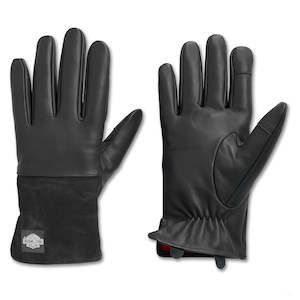 Mens Accessories: Harley 97646-25VM MEN'S WORKING MAN UTILITY GLOVE - HARLEY BLACK