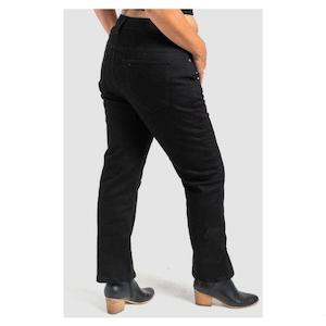 Harley RESURGENCE JEANS : WOMENS HERITAGE STRAIGHT : JET BLACK