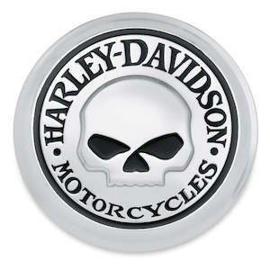 99670-04 Harley 99670-04 WILLIE G SKULL FUEL CAP MEDALLION