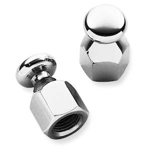 98185-90t Harley Chrome 3/8 in. 16 Thread Bungee Nuts 98185-90T