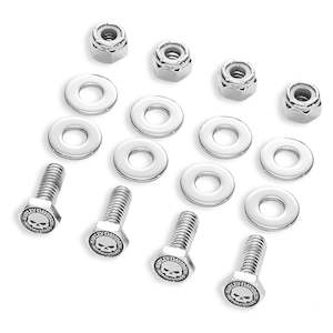 Family Pan Am: 41170-03 Harley 41170-03 Willie G Skull License Plate Hardware Kit