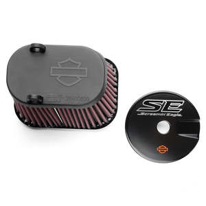 H D Screamin Eagle 1: 29400494 Harley Screamin' Eagle High-Flow Air Filter and Air Cleaner Trim 29400494