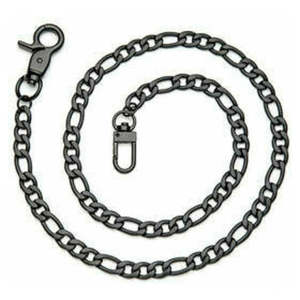 hg60009 Harley HAIR GLOVE 28" MATTE STAINLESS STEEL HERRINGBONE WALLET CHAIN hg60009