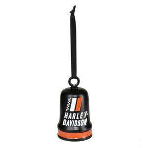 hdx-99278 HARLEY Racing Stripe Ride Bell Hanging Holiday Christmas Tree Ornament hdx-99278
