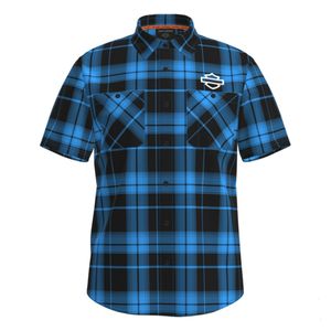 Harley 96617-25VM MEN'S H-D TECH COOLMAX PLAID SHIRT