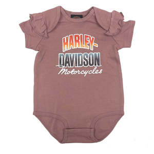 Baby And Kids: s300-3510-3 Harley KIDS GIRL RUFFLE SLEEVE CREEPER PINK Fits 3-6 mths s300-3510-3 s300-3510-3