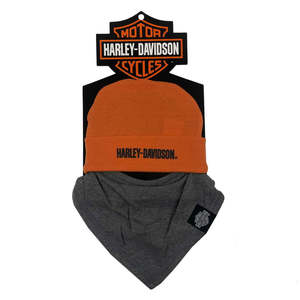 Baby And Kids: s725-3505 Harley KIDS NB BOY BIB & BEANIE SET ORG s725-3505 s725-3505
