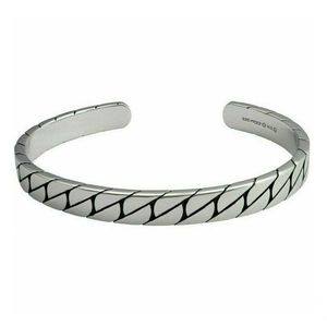 Harley Davidson Jewellery 2: hsb0266 Harley-Davidson Mens Flat Chain Single Cuff Bracelet - Stainless Steel