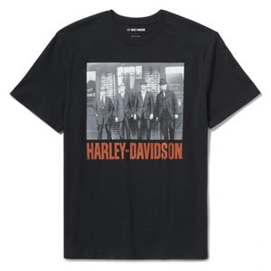 Mens Harley Leisure Wear: Harley 96728-25VM MEN'S FOUNDER'S ARCHIVAL PHOTO TEE