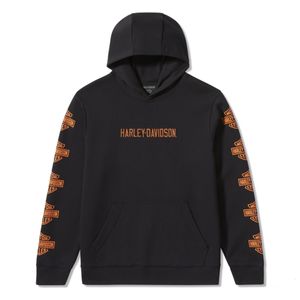 Mens Harley Leisure Wear: Harley HOODIE-KNITBLACK 96712-25VM