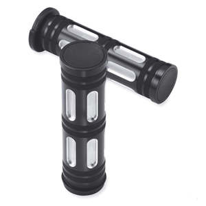 H D Grips: 57457-10 Harley Edge Cut Hand Grips 57457-10