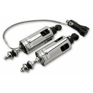 Twincam Softail Dyna Family Collection: PROGRESSIVE SUSPENSION 422 SERIES STANDARD DUTY SHOCKS WITH RAP IN CHROME FINISH FOR 2000-2017 SOFTAIL MODELS (EXCLUDING FLSTN/I) PR-422-4104C