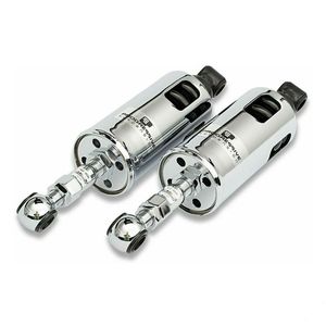 Twincam Softail Dyna Family Collection: PROGRESSIVE SUSPENSION 422 ADJUSTABLE HEAVY DUTY SHOCKS IN CHROME FINISH FOR 2000-2017 SOFTAIL (EXCLUDING FLSTN/I) MODELS PR-422-4002C