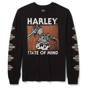 Harley TEE-KNITSTATE OF MINDL/SBLACK 96389-26VM