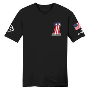Mens Harley Leisure Wear: Harley TEE-KNITCHAMPIONBLACK 96780-26VM