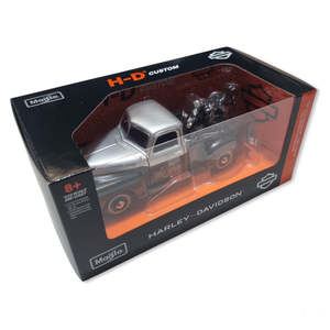 Harley Die Cast Replicas: ma32198 Harley HD 1948 FL PANHEAD + 1950 CHEV 3100 PICKUP ma32198 ma32198