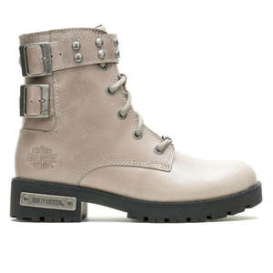 Harley wo-d84828 Harley BOOT WMNS PARKLYN 6`` DBL STRAP TAUPE wo-d84828