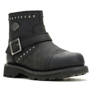 Womens Harley Boots And Footwear: Harley wo-d87322 Harley BOOT WMNS OAKLEIGH BUCKLE RIDE 5`` WP BLK wo-d87322