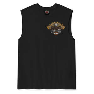 Mens Harley Leisure Wear: Harley MUSCLE TEE-KNITHOGFULL THROT 96793-26VM