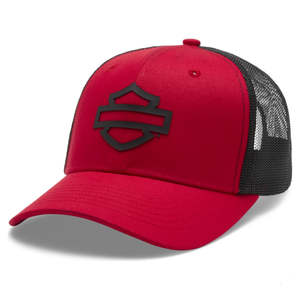 Harley HAT-TRUCKERWOVENRED 97604-26VM