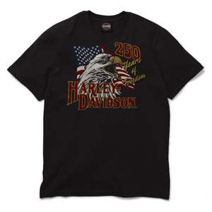 Mens Harley Leisure Wear: Harley TEE-KNIT250THLIBERTY EAGLEB 96743-26VM