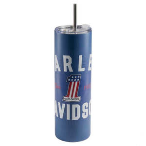 Under 100: hdx-98675 Harley HD TRAVEL MUG #1 BLUE W S/STEEL STRAW 900ML hdx-98675 hdx-98675