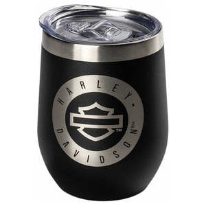 Under 100: hdx-98676 Harley HD OPEN B and ;S S/STEEL WINE TUMBLER  BLACK  450ML hdx-98676 hdx-98676